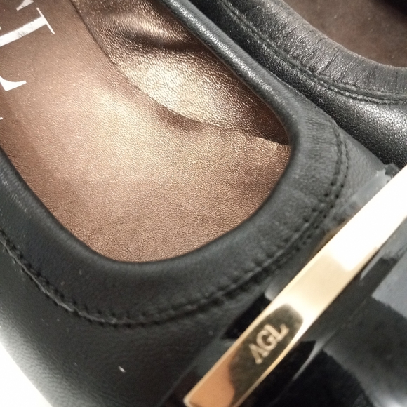 AGL Attilio Giusti Leombruni Bar Wedge Leather Pump 36 Italy 5.5 - Picture 3 of 7